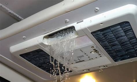 why is my rv air conditioner dripping water inside|A dry day—but water’s dripping outside and inside my。